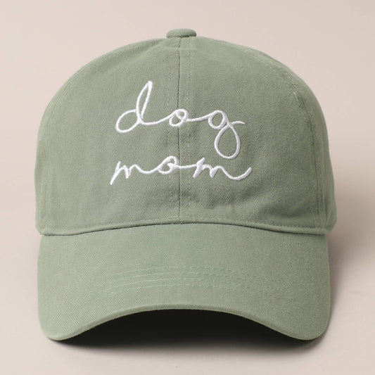 Dog Mom Embroidered Hat
